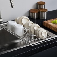 WAGENSTEIGER Stainless Steel Sink Drying Rack - Extendable, Rustproof, Space-Saving, Multifunctional Organizer