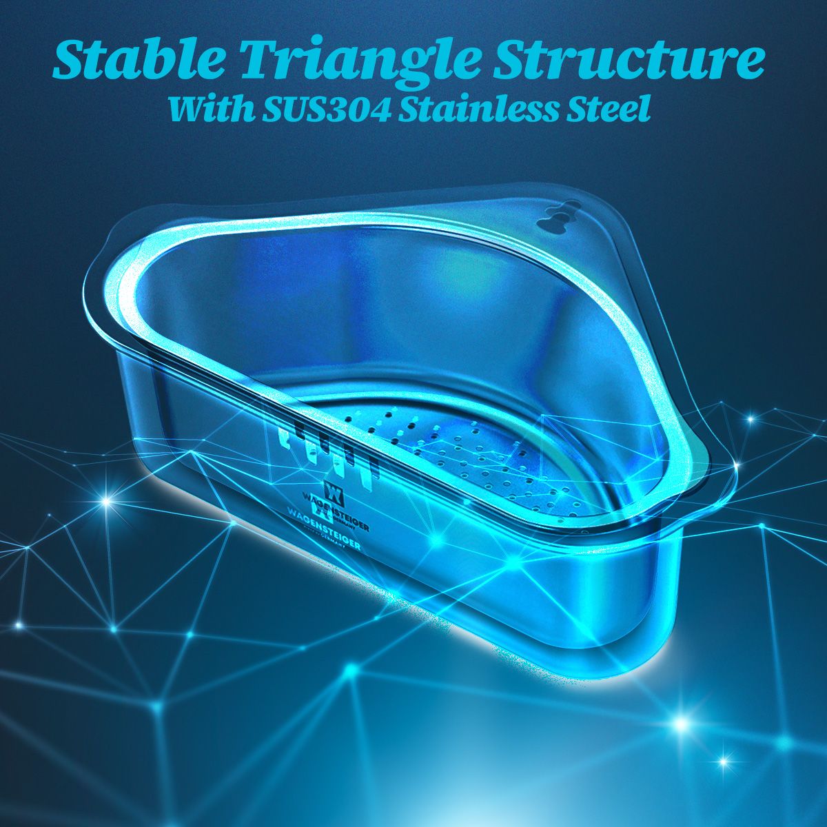 Triangular Stainless Steel Sink Cady