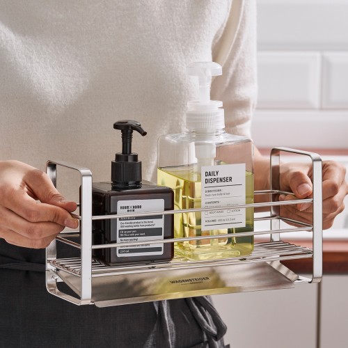 100% Stainless Steel Kitchen Sink Organizer