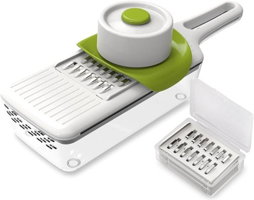 Adjustable Multi-Blade Vegetable Slicer with Container