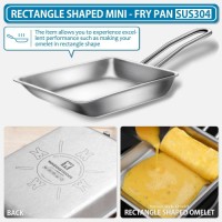 WAGENSTEIGER Stainless Steel Rectangular Fry Pan, 3-Ply, Oven & Dishwasher Safe, Induction Ready, Perfect for Camping