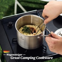 WAGENSTEIGER Premium Stainless Steel Asparagus Vegetable Steamer Pot Spaghetti Pasta Stovetop Cooker with Removable Bas