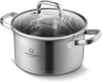 Premium 3-Ply Stainless Steel Stock Pot - SUS304, Induction Compatible, Tempered Glass Lid, Dishwasher Safe