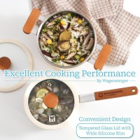 WAGENSTEIGER 2-Piece Cookware Set - 3-Ply Base, Ceramic Coating, Wooden Handles, Induction Compatibl