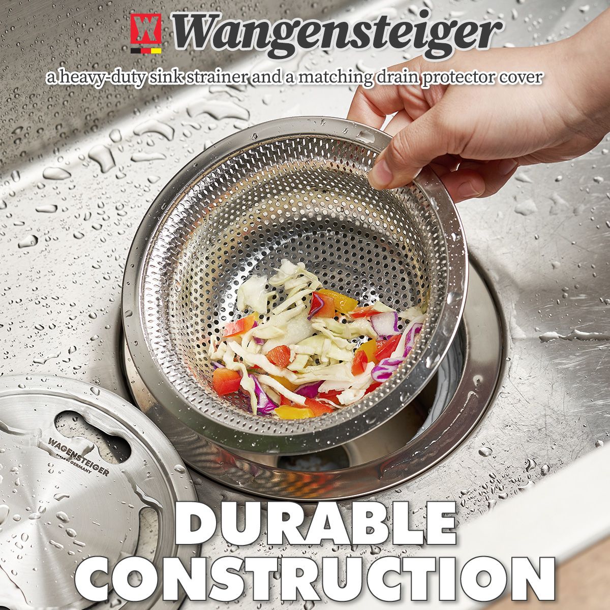 Klar Heavy Duty Sink Strainer with Drain Protector