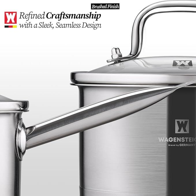 Tier 2.23 Quart 3-Ply Stainless Steel Saucepan (0032)