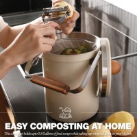 Kitchen Compost Bin 3L Off-white