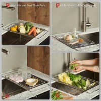WAGENSTEIGER Stainless Steel Sink Drying Rack - Extendable, Rustproof, Space-Saving, Multifunctional Organizer